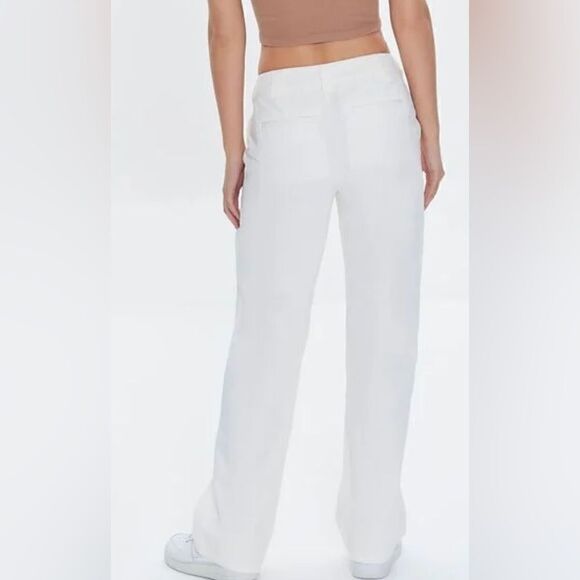 🆕 Forever 21 women's straight leg khaki twill pants - Picture 4 of 5